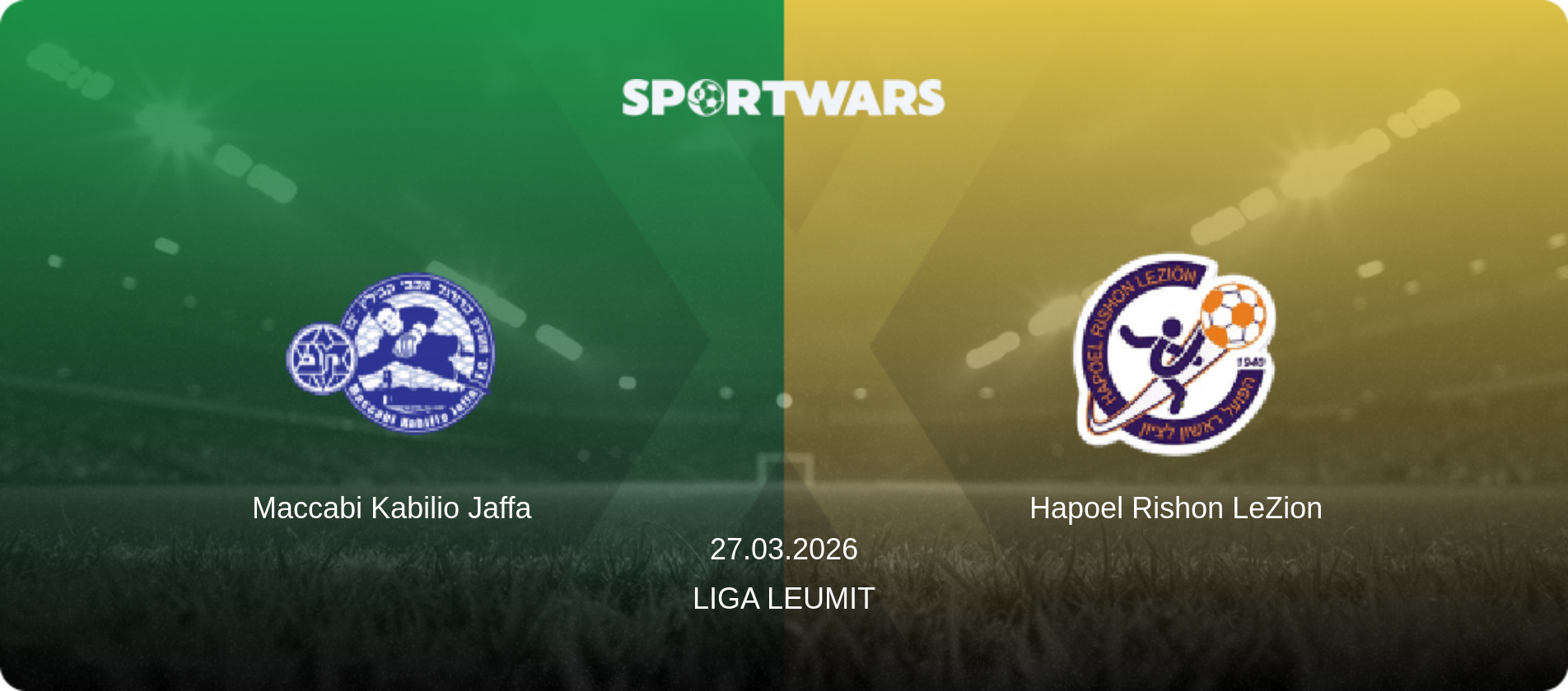 Maccabi Kabilio Jaffa — Hapoel Rishon LeZion, 27.03.2026 — Liga Leumit (match preview)