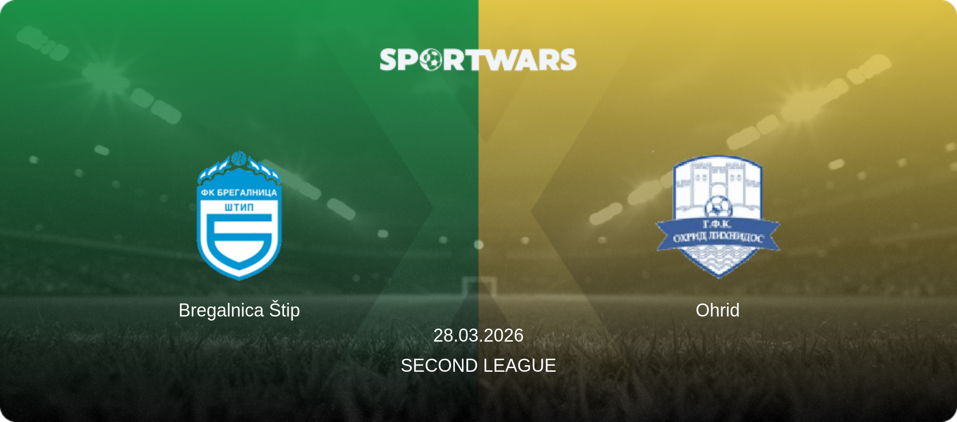 Bregalnica Štip — Ohrid, 28.03.2026 — Second League (match preview)