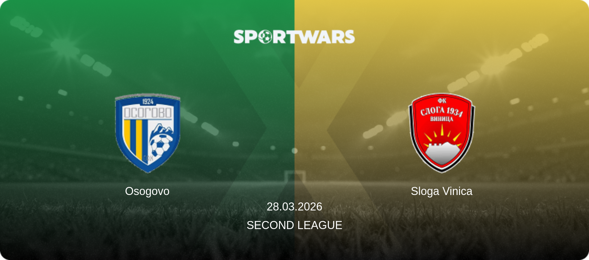 Osogovo — Sloga Vinica, 28.03.2026 — Second League (match preview)