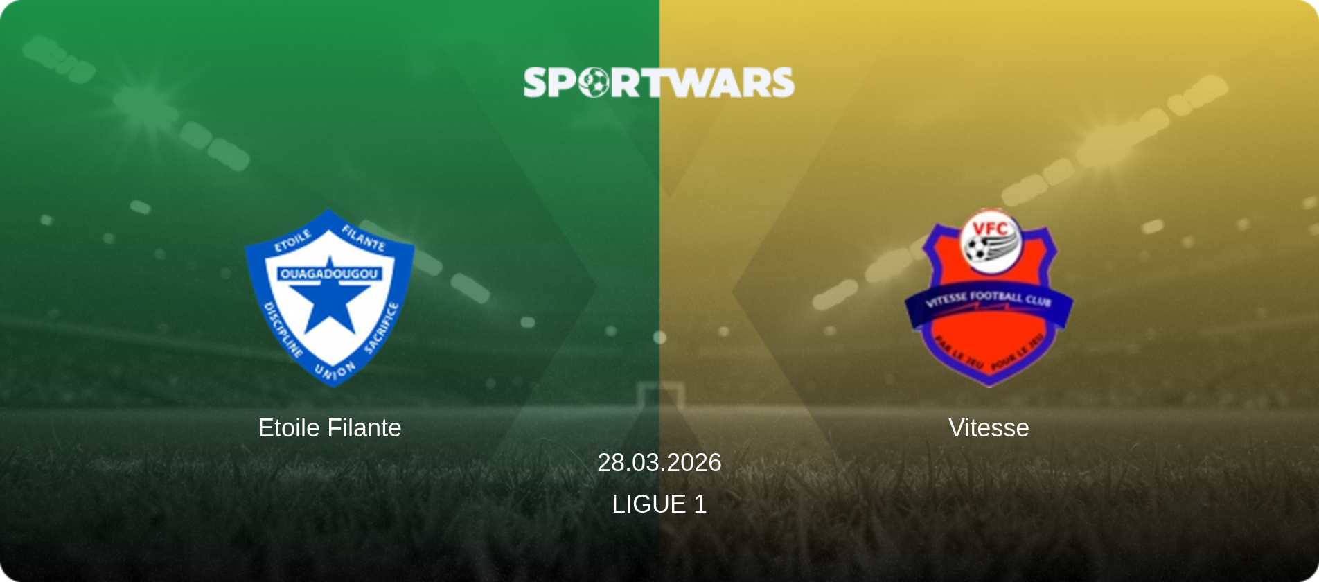 Etoile Filante — Vitesse, 28.03.2026 — Ligue 1 (match preview)