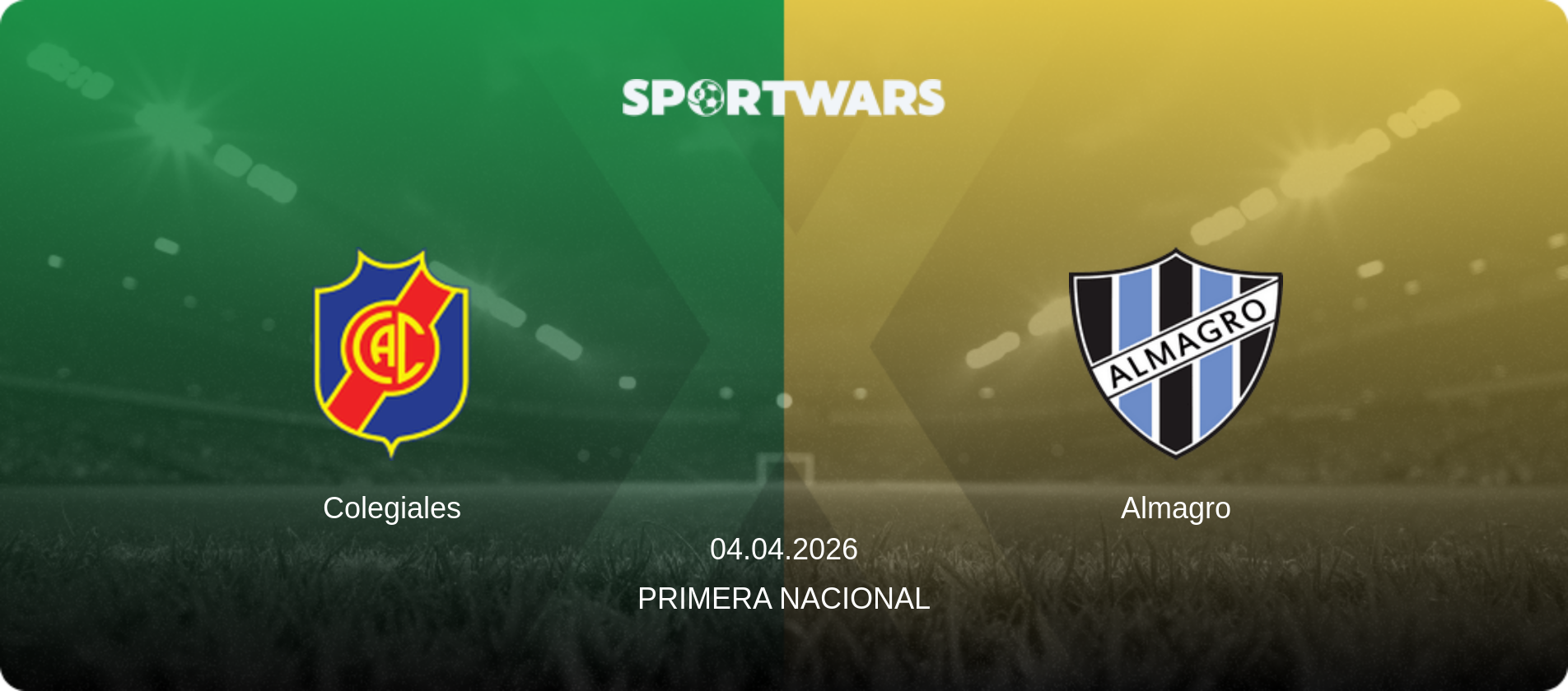 Colegiales — Almagro, 04.04.2026 — Primera Nacional (match preview)