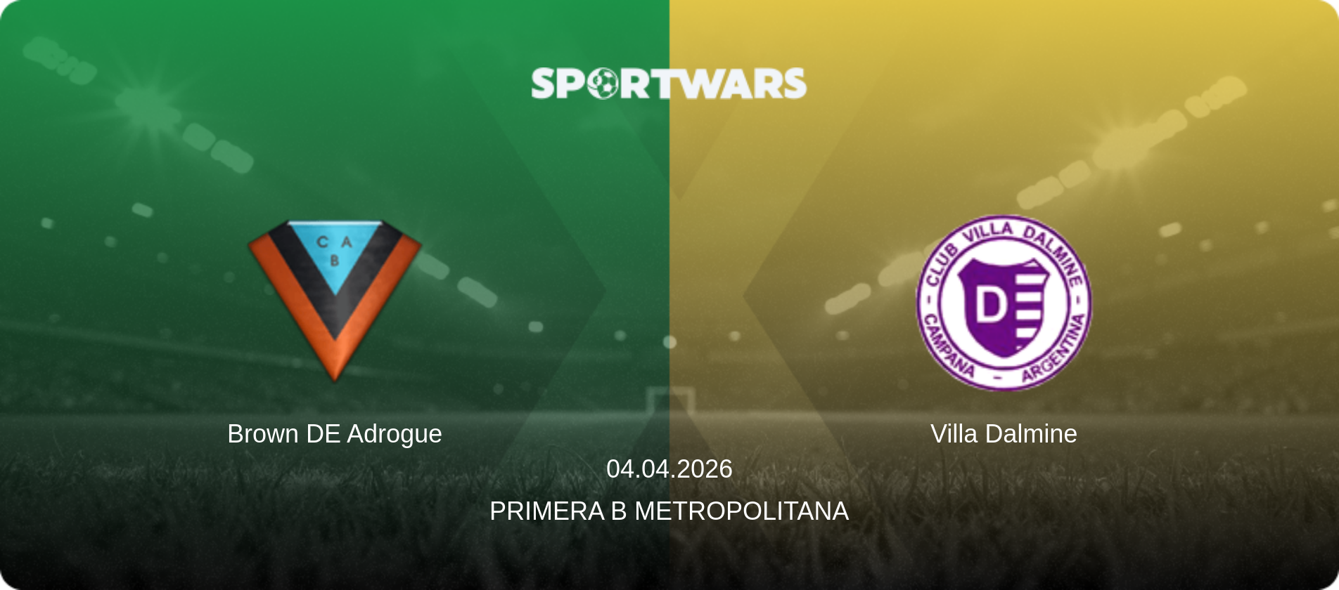 Brown DE Adrogue — Villa Dalmine, 04.04.2026 — Primera B Metropolitana (match preview)