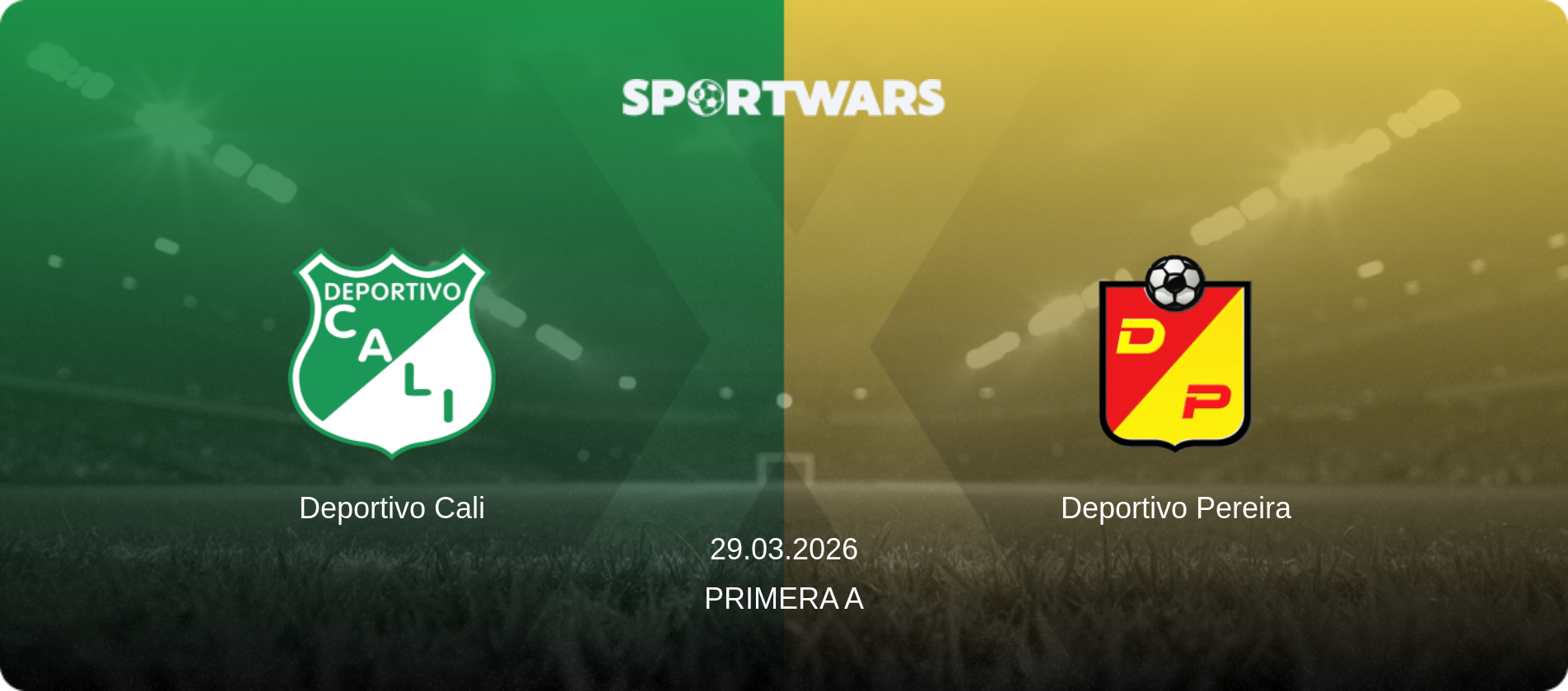 Deportivo Cali — Deportivo Pereira, 29.03.2026 — Primera A (match preview)