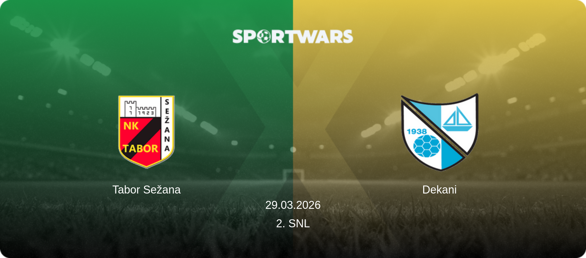 Tabor Sežana — Dekani, 29.03.2026 — 2. SNL (match preview)