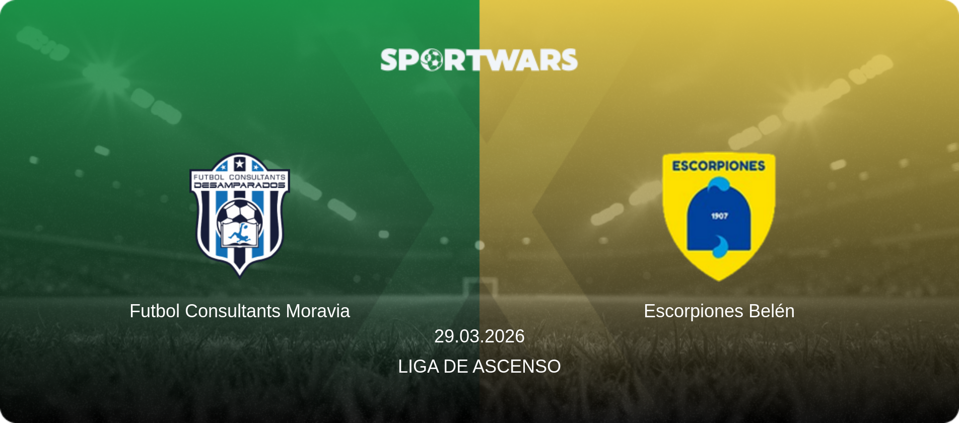 Futbol Consultants Moravia — Escorpiones Belén, 29.03.2026 — Liga de Ascenso (match preview)