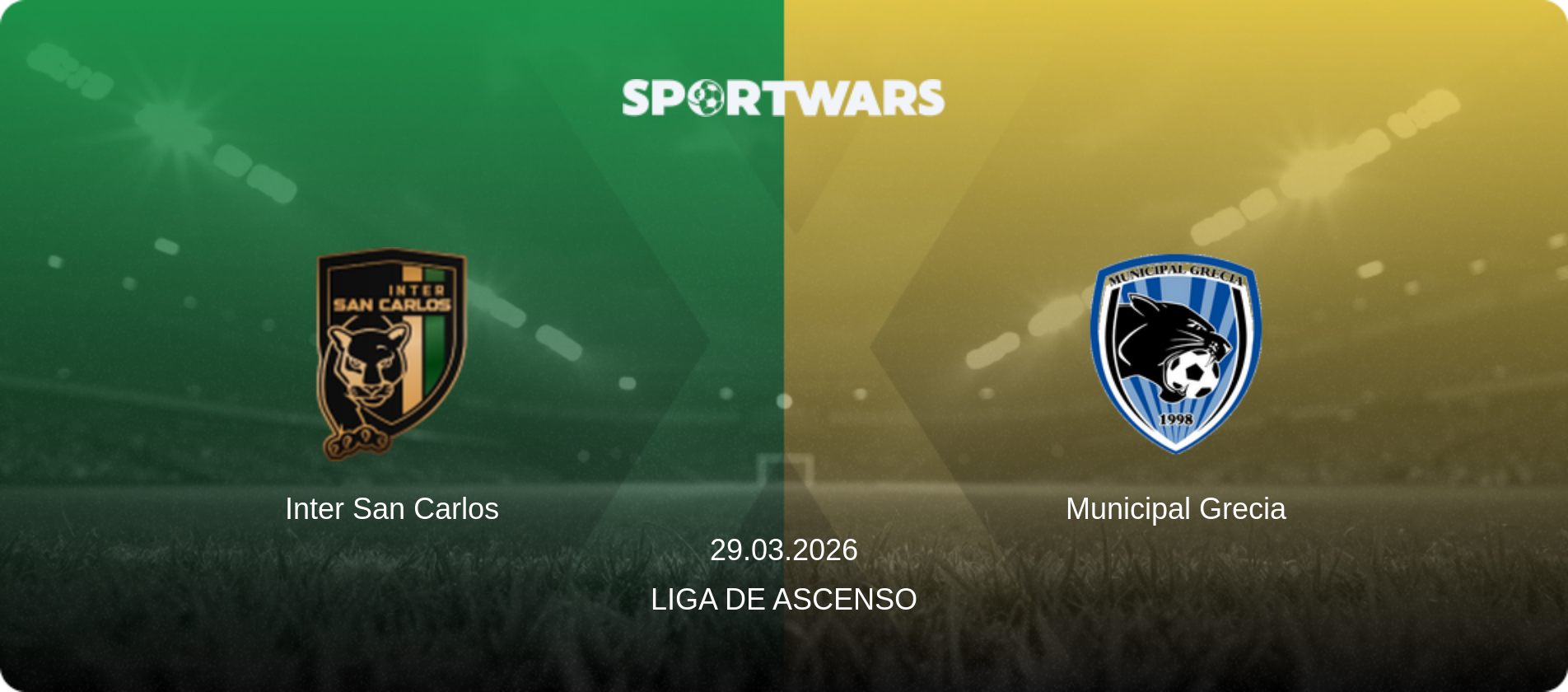 Inter San Carlos — Municipal Grecia, 29.03.2026 — Liga de Ascenso (match preview)