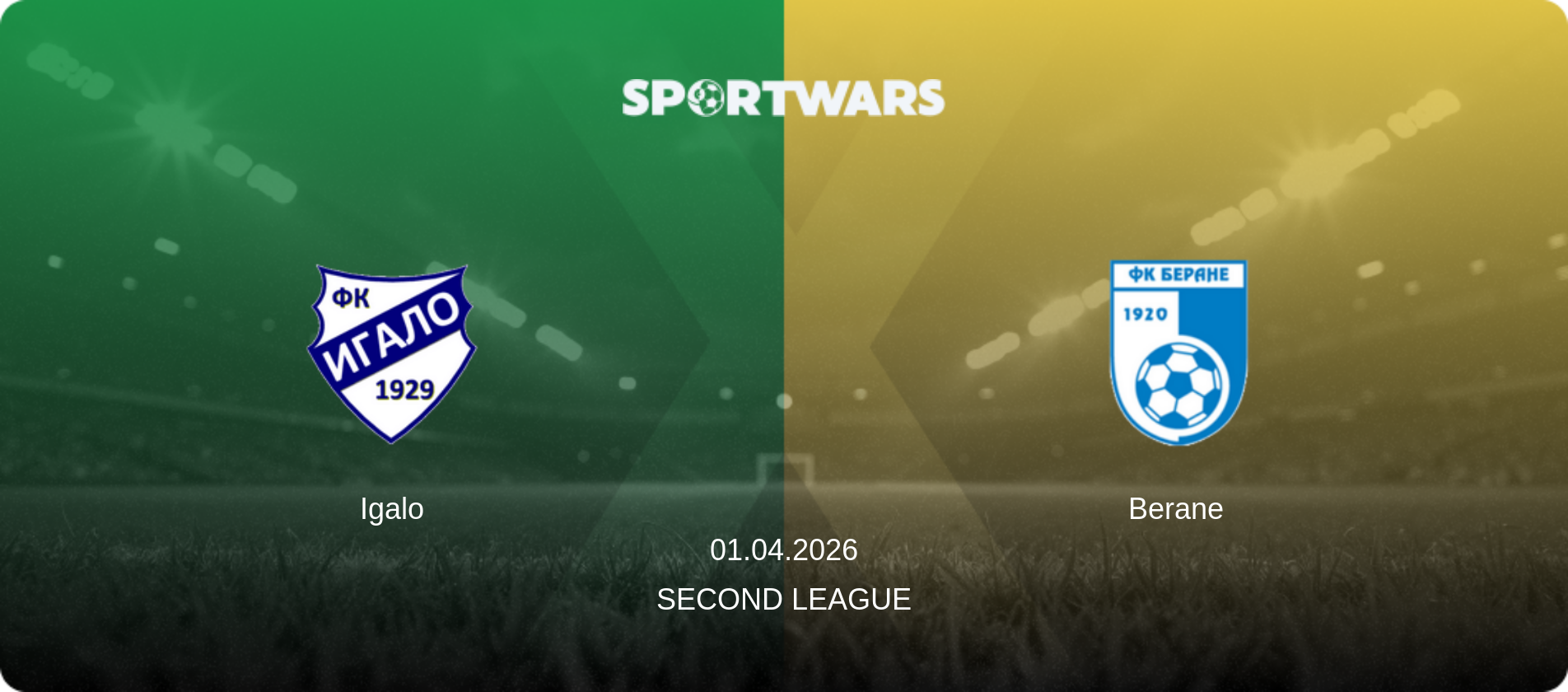 Igalo — Berane, 01.04.2026 — Second League (match preview)