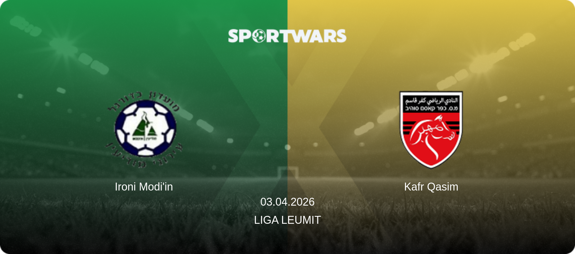 Ironi Modi'in — Kafr Qasim, 03.04.2026 — Liga Leumit (match preview)