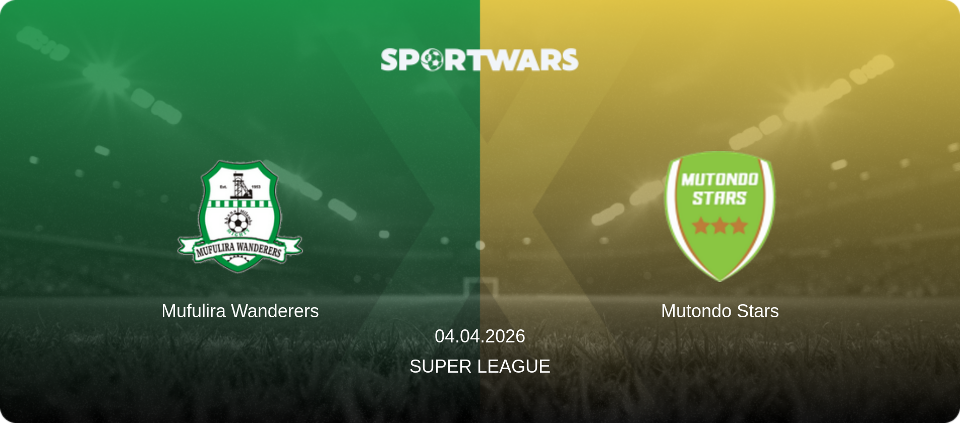 Mufulira Wanderers — Mutondo Stars, 04.04.2026 — Super League (match preview)