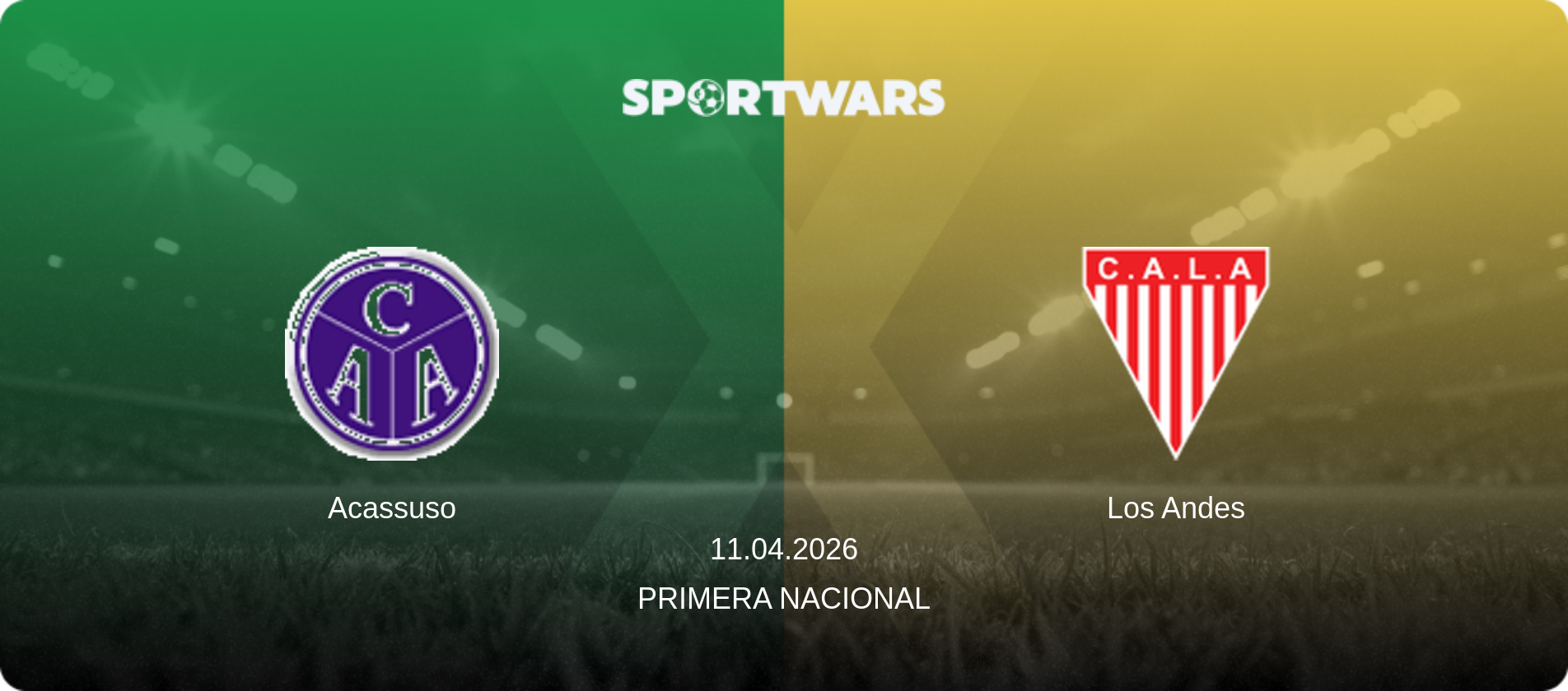 Acassuso — Los Andes, 11.04.2026 — Primera Nacional (match preview)
