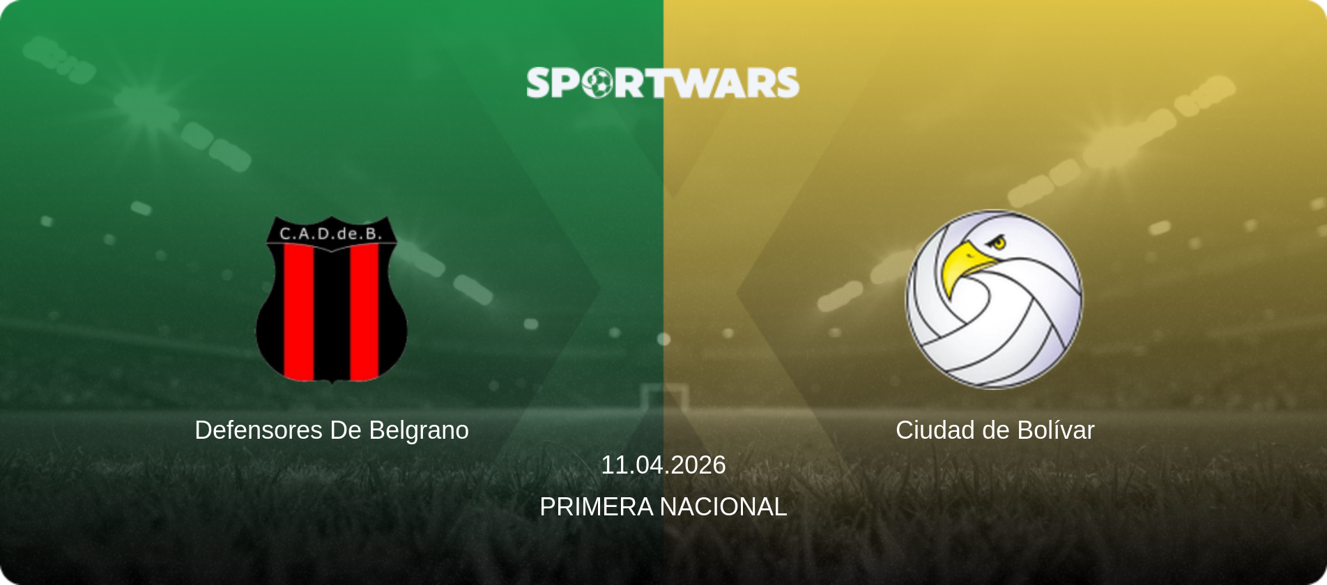 Defensores De Belgrano — Ciudad de Bolívar, 11.04.2026 — Primera Nacional (match preview)