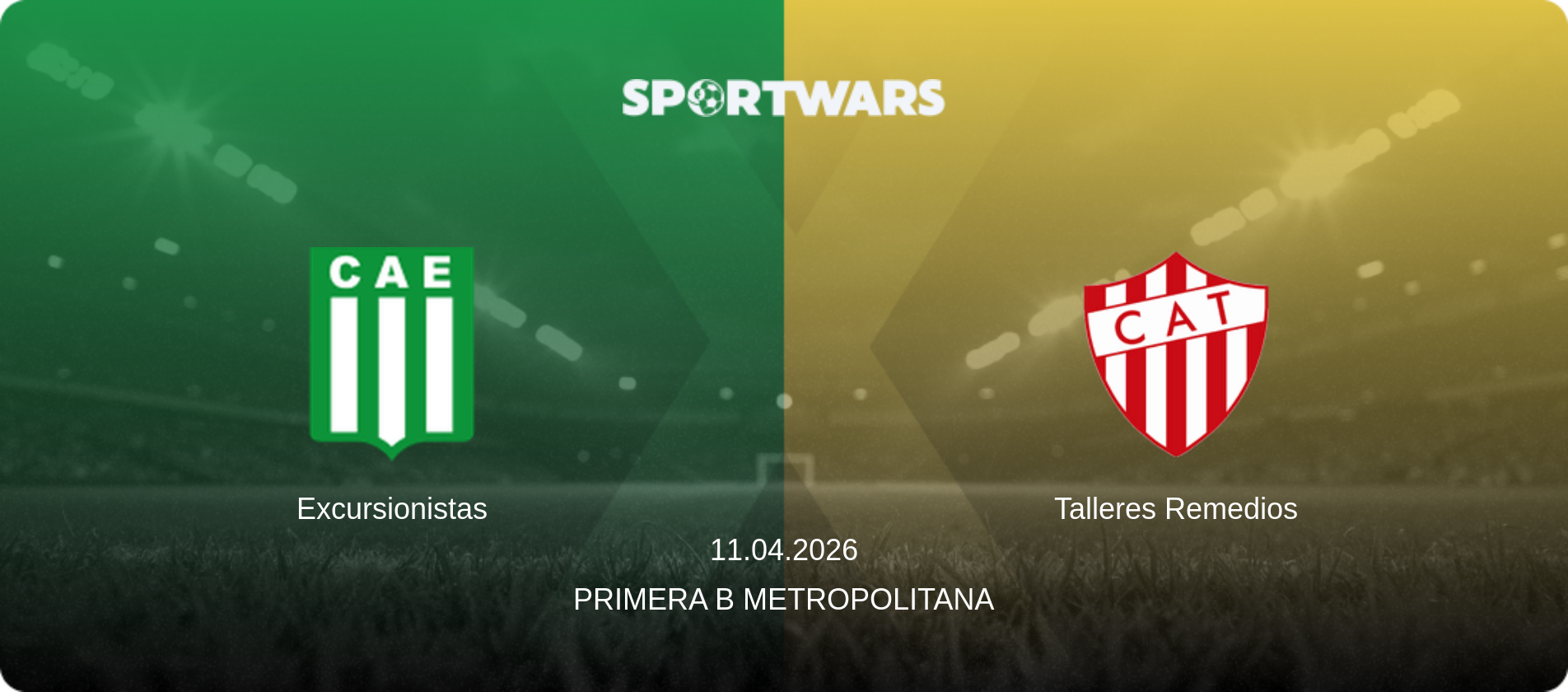 Excursionistas — Talleres Remedios, 11.04.2026 — Primera B Metropolitana (match preview)