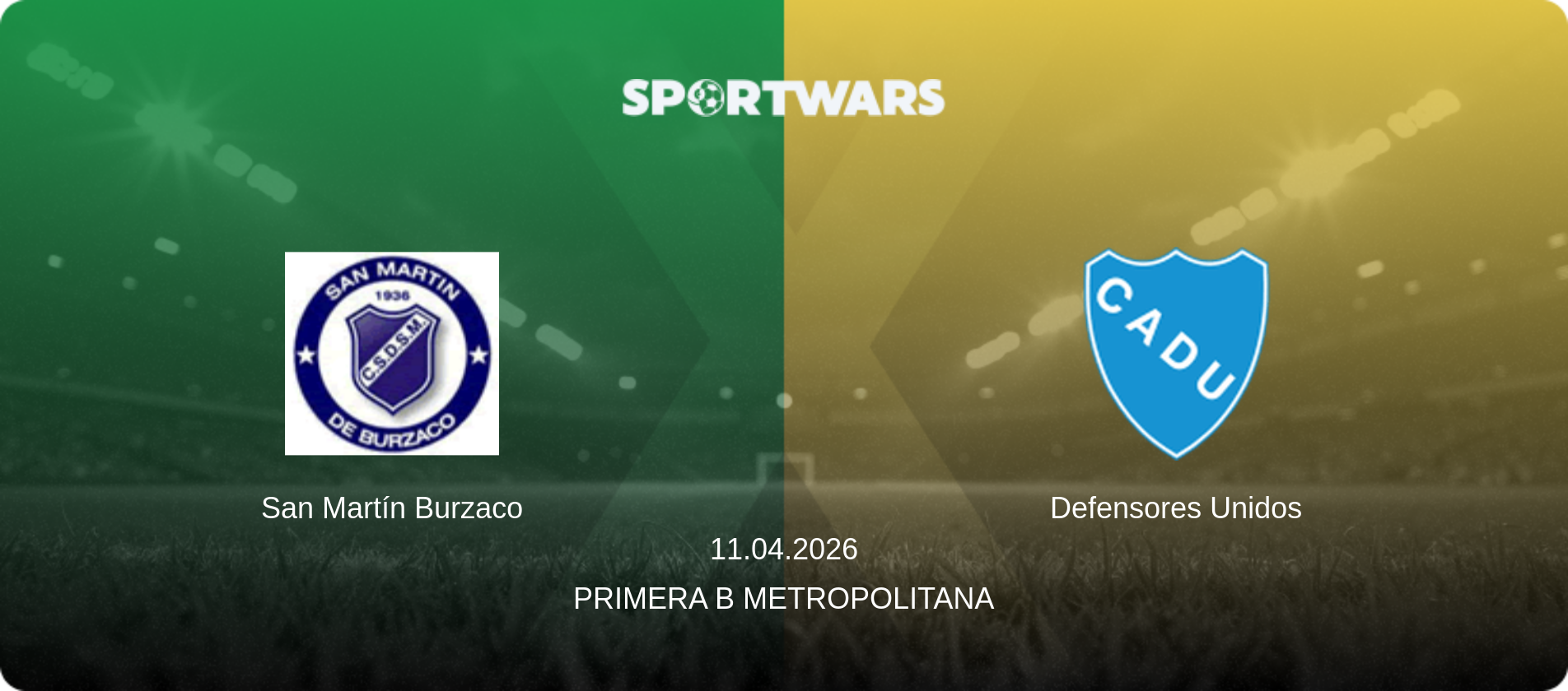 San Martín Burzaco — Defensores Unidos, 11.04.2026 — Primera B Metropolitana (match preview)