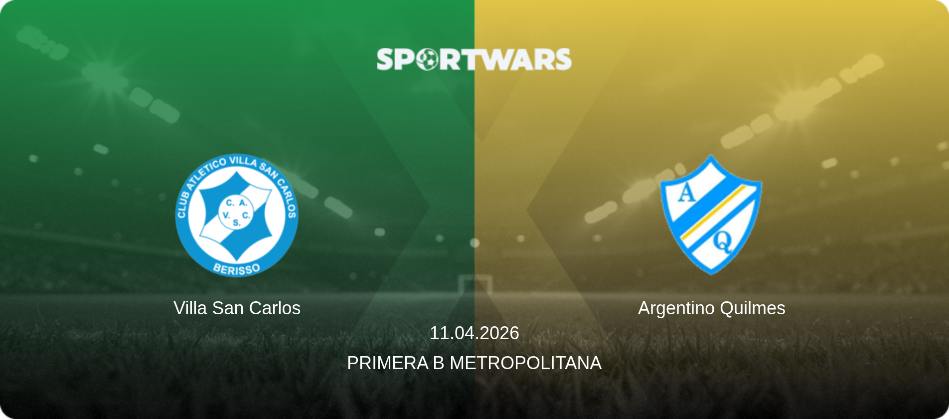 Villa San Carlos — Argentino Quilmes, 11.04.2026 — Primera B Metropolitana (match preview)