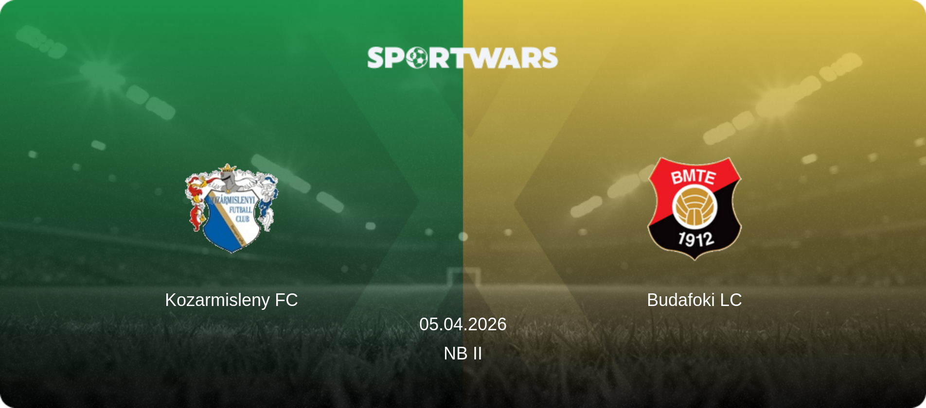 Kozarmisleny FC — Budafoki LC, 05.04.2026 — NB II (match preview)