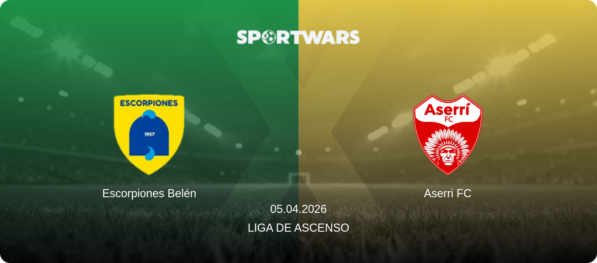Escorpiones Belén — Aserri FC, 05.04.2026 — Liga de Ascenso (match preview)