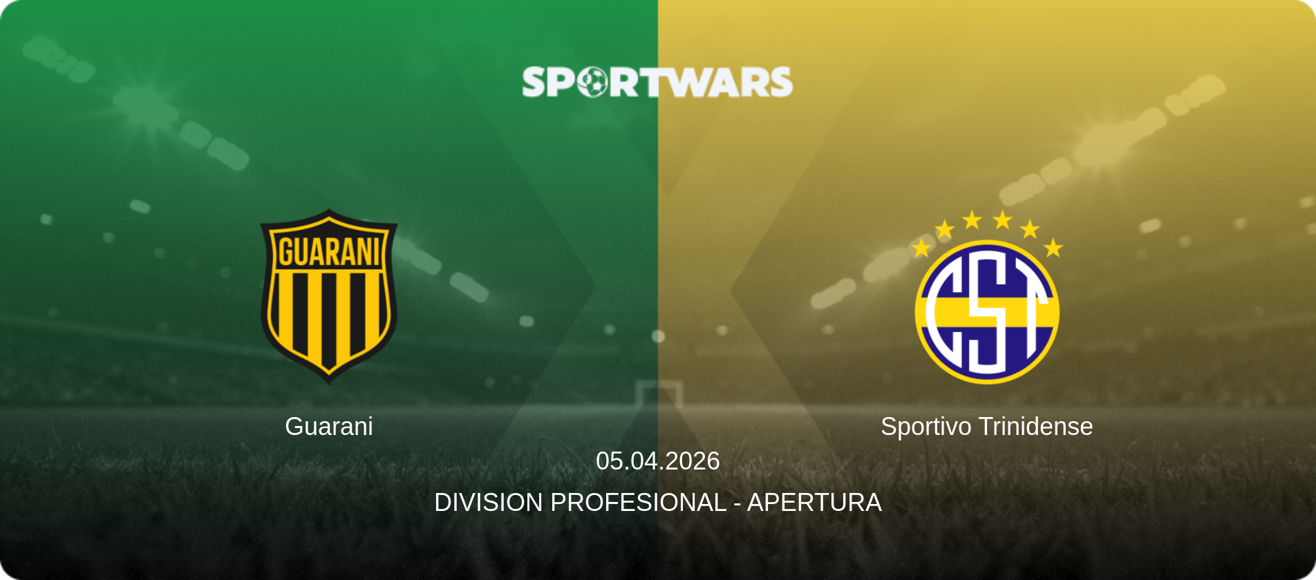 Guarani — Sportivo Trinidense, 05.04.2026 — Division Profesional - Apertura (match preview)
