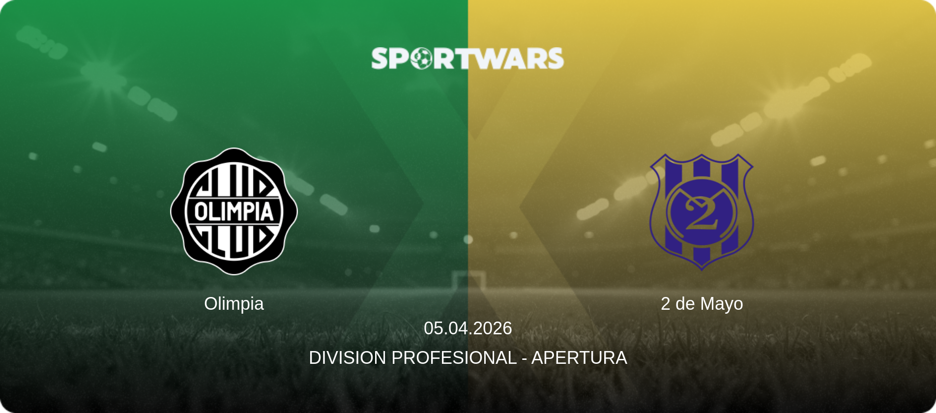 Olimpia — 2 de Mayo, 05.04.2026 — Division Profesional - Apertura (match preview)