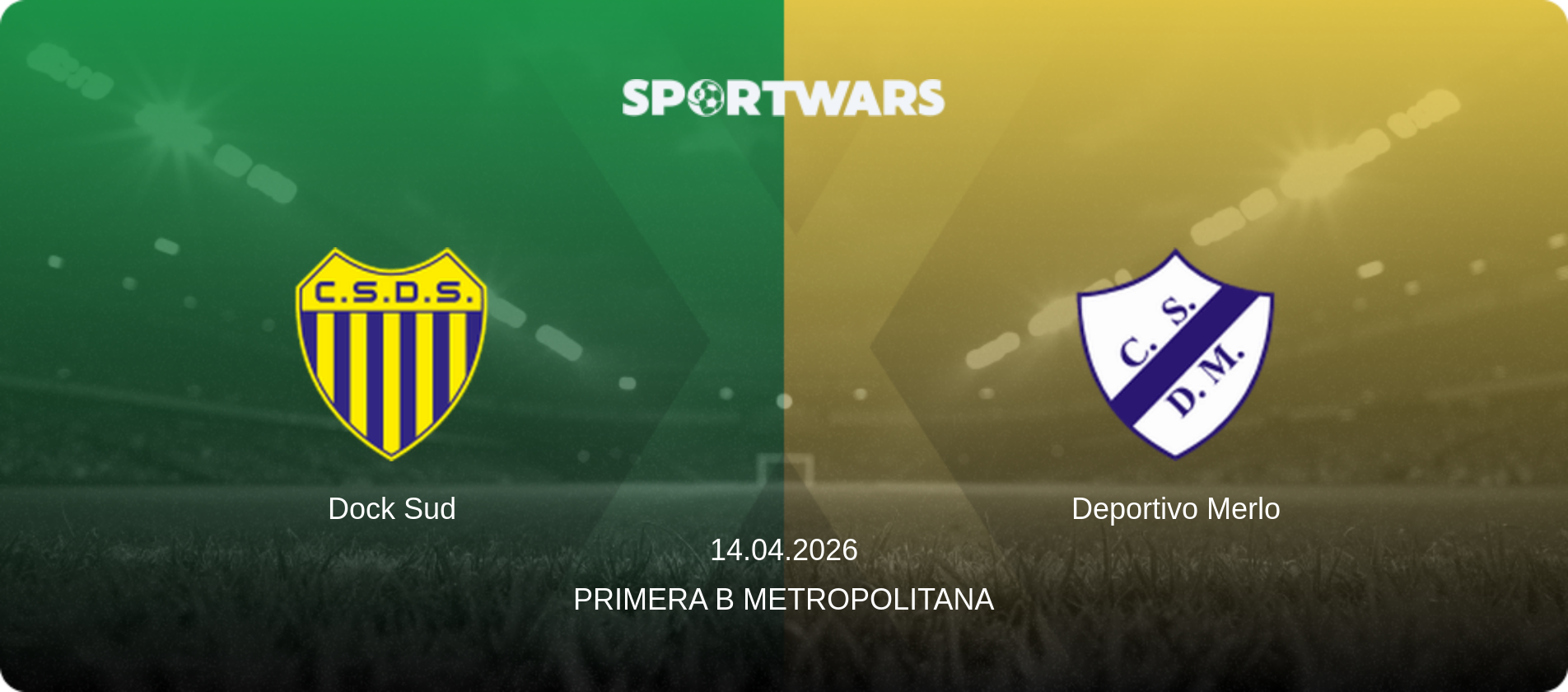Dock Sud — Deportivo Merlo, 14.04.2026 — Primera B Metropolitana (match preview)