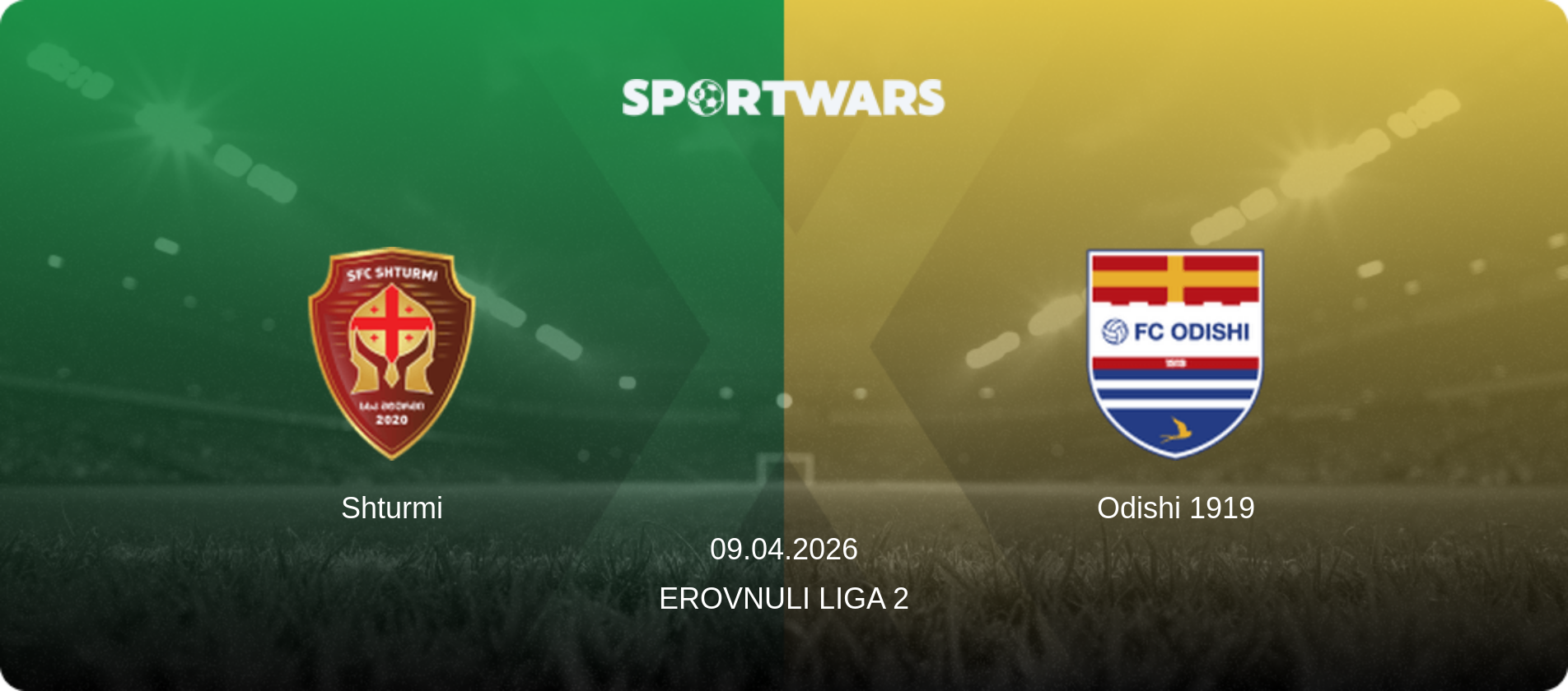 Shturmi — Odishi 1919, 09.04.2026 — Erovnuli Liga 2 (match preview)