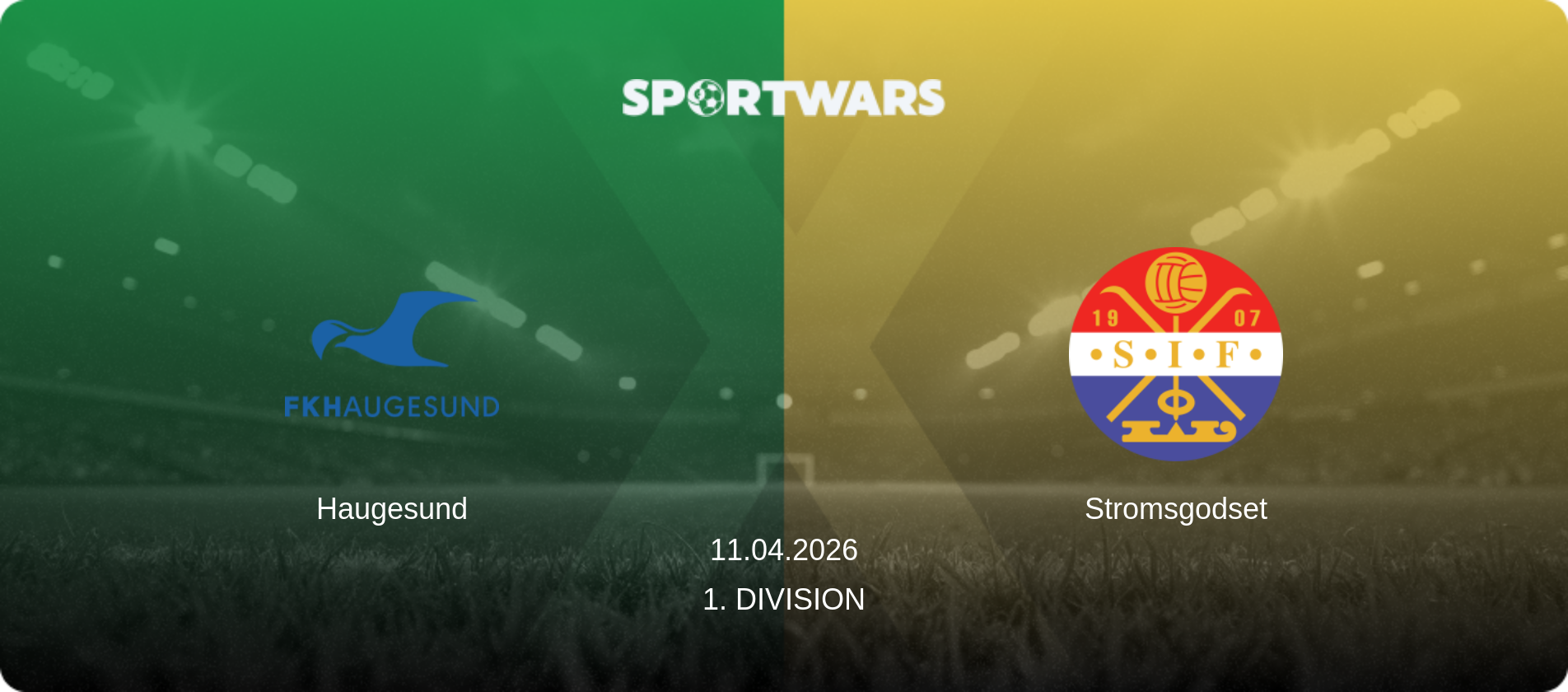 Haugesund — Stromsgodset, 11.04.2026 — 1. Division (match preview)