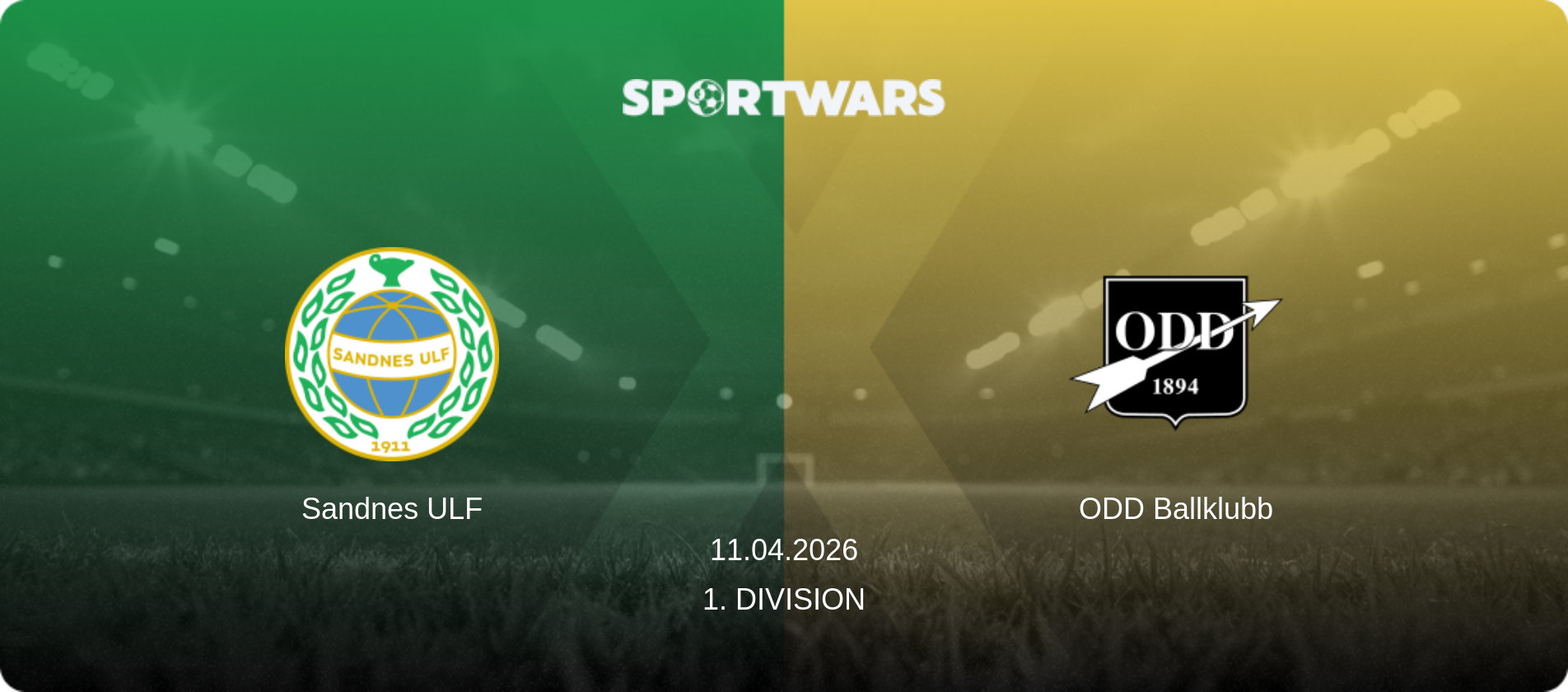 Sandnes ULF — ODD Ballklubb, 11.04.2026 — 1. Division (match preview)