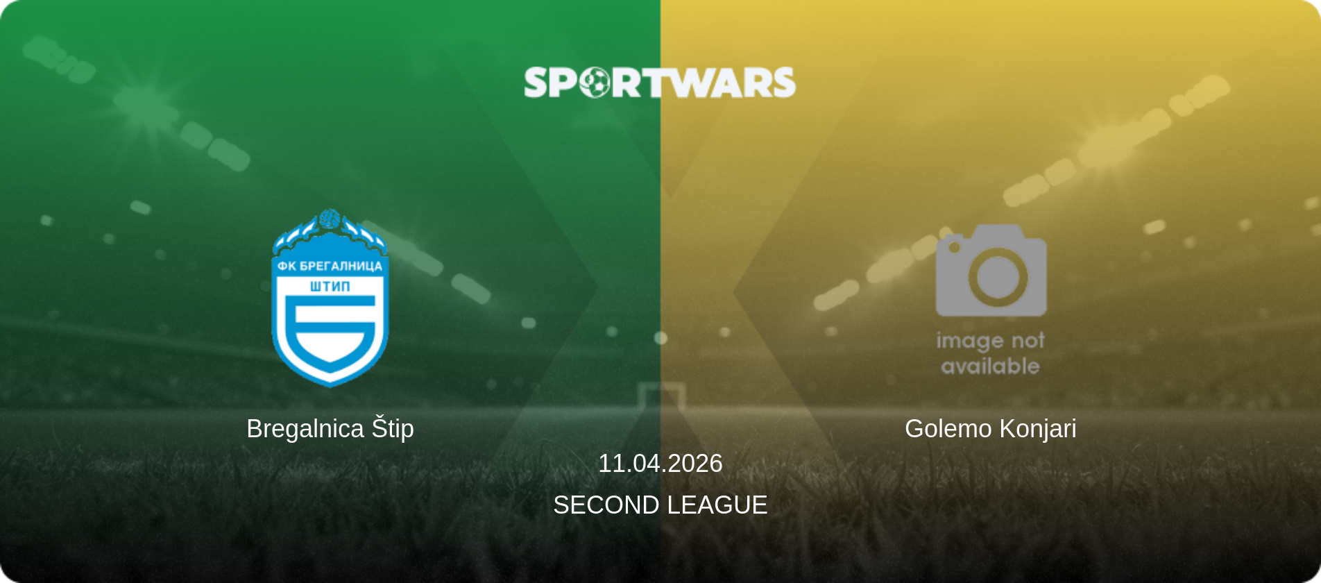 Bregalnica Štip — Golemo Konjari, 11.04.2026 — Second League (match preview)