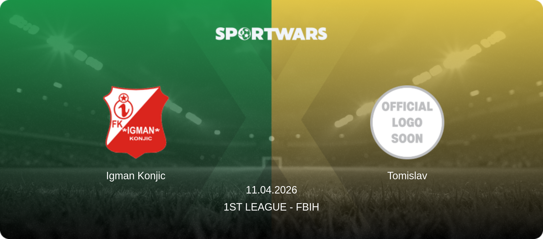 Igman Konjic — Tomislav, 11.04.2026 — 1st League - FBiH (match preview)