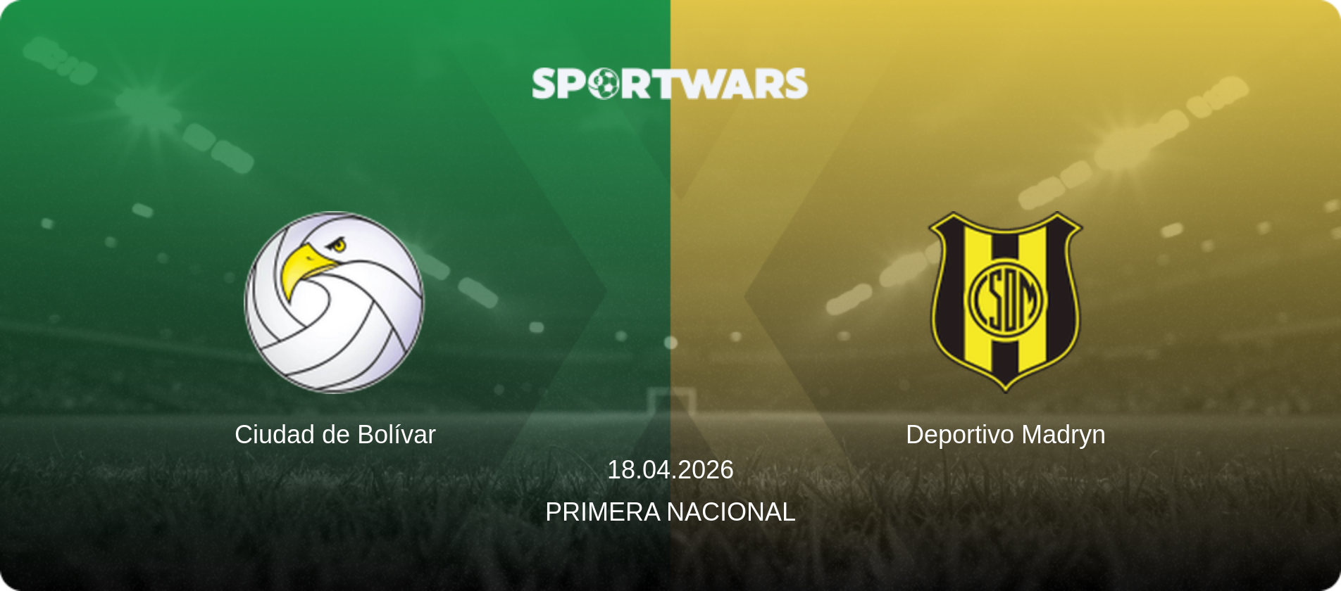 Ciudad de Bolívar — Deportivo Madryn, 18.04.2026 — Primera Nacional (match preview)