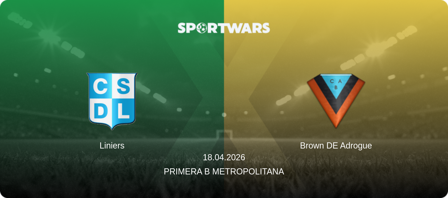 Liniers — Brown DE Adrogue, 18.04.2026 — Primera B Metropolitana (match preview)