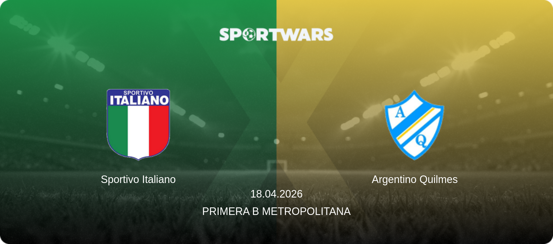 Sportivo Italiano — Argentino Quilmes, 18.04.2026 — Primera B Metropolitana (match preview)