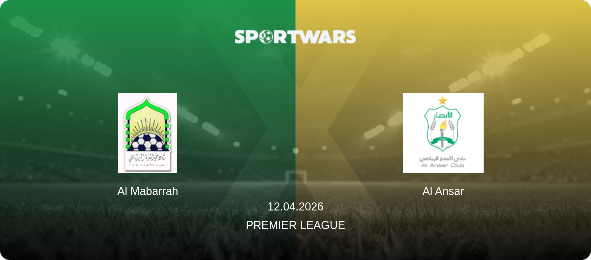Al Mabarrah — Al Ansar, 12.04.2026 — Premier League (match preview)