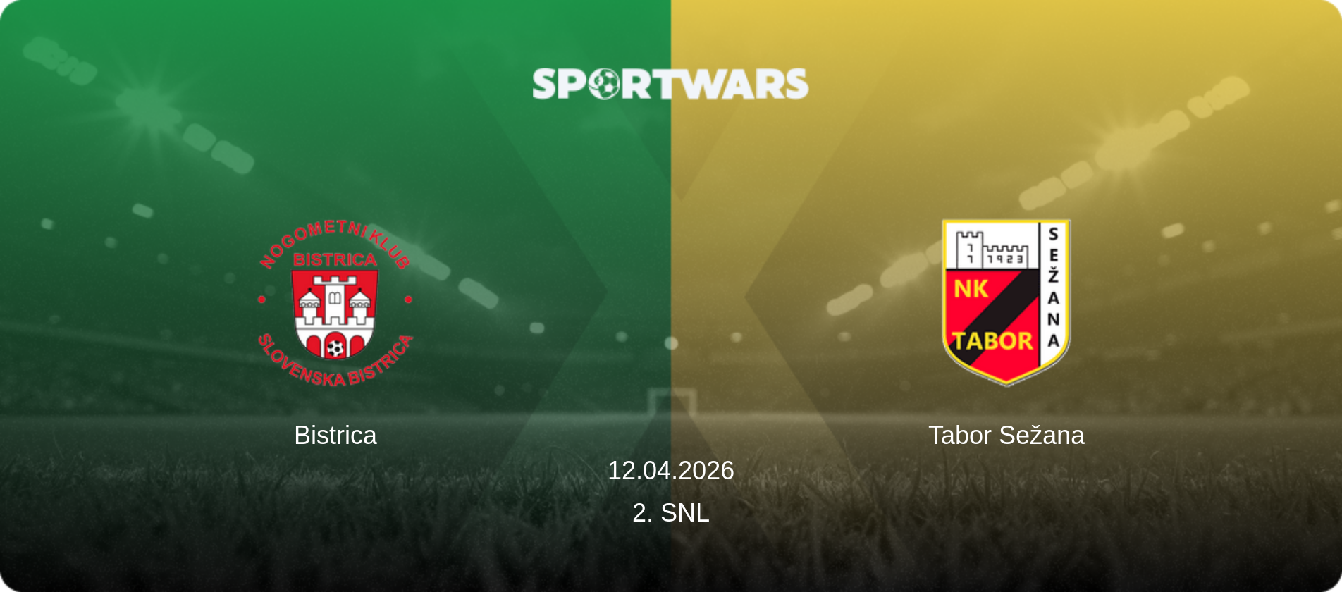 Bistrica — Tabor Sežana, 12.04.2026 — 2. SNL (match preview)