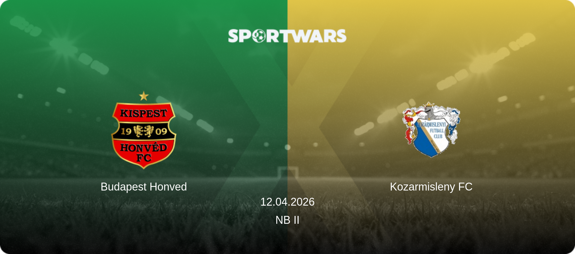 Budapest Honved — Kozarmisleny FC, 12.04.2026 — NB II (match preview)