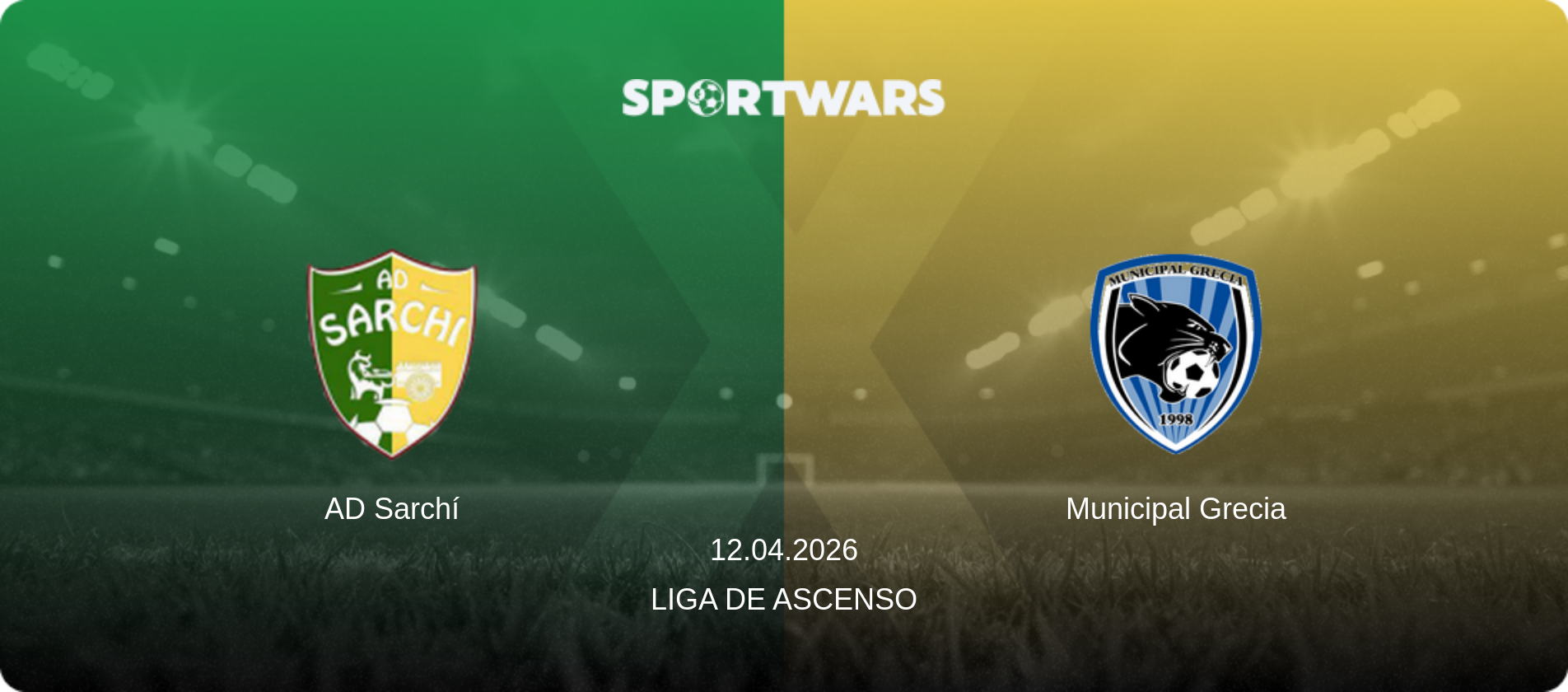 AD Sarchí — Municipal Grecia, 12.04.2026 — Liga de Ascenso (match preview)