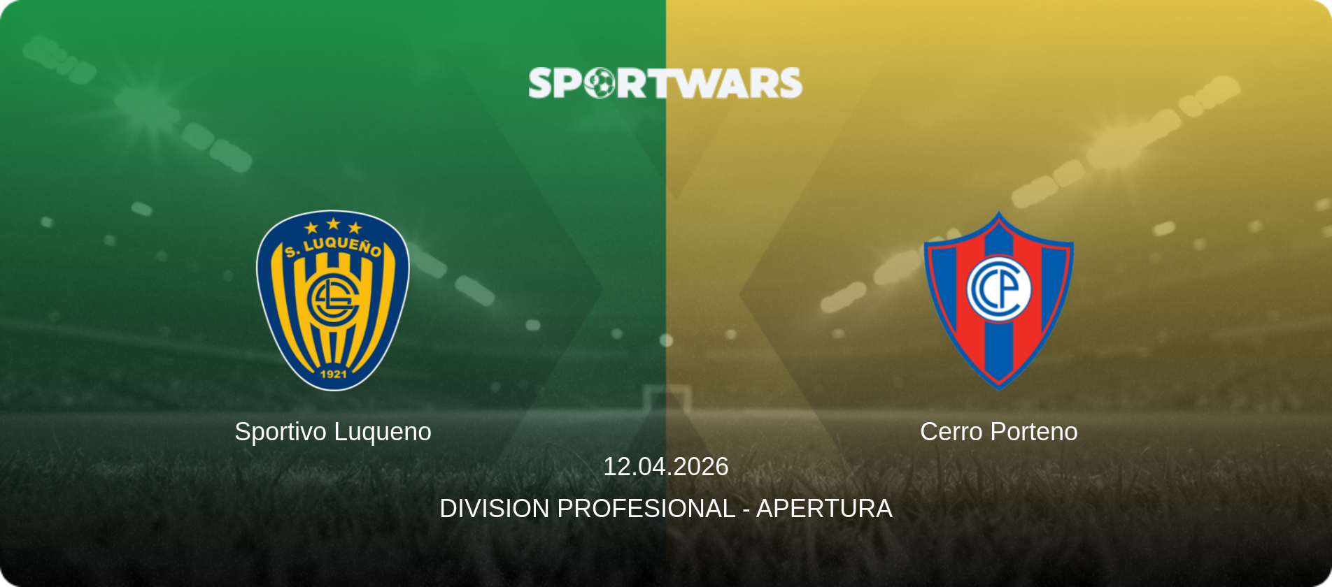 Sportivo Luqueno — Cerro Porteno, 12.04.2026 — Division Profesional - Apertura (match preview)