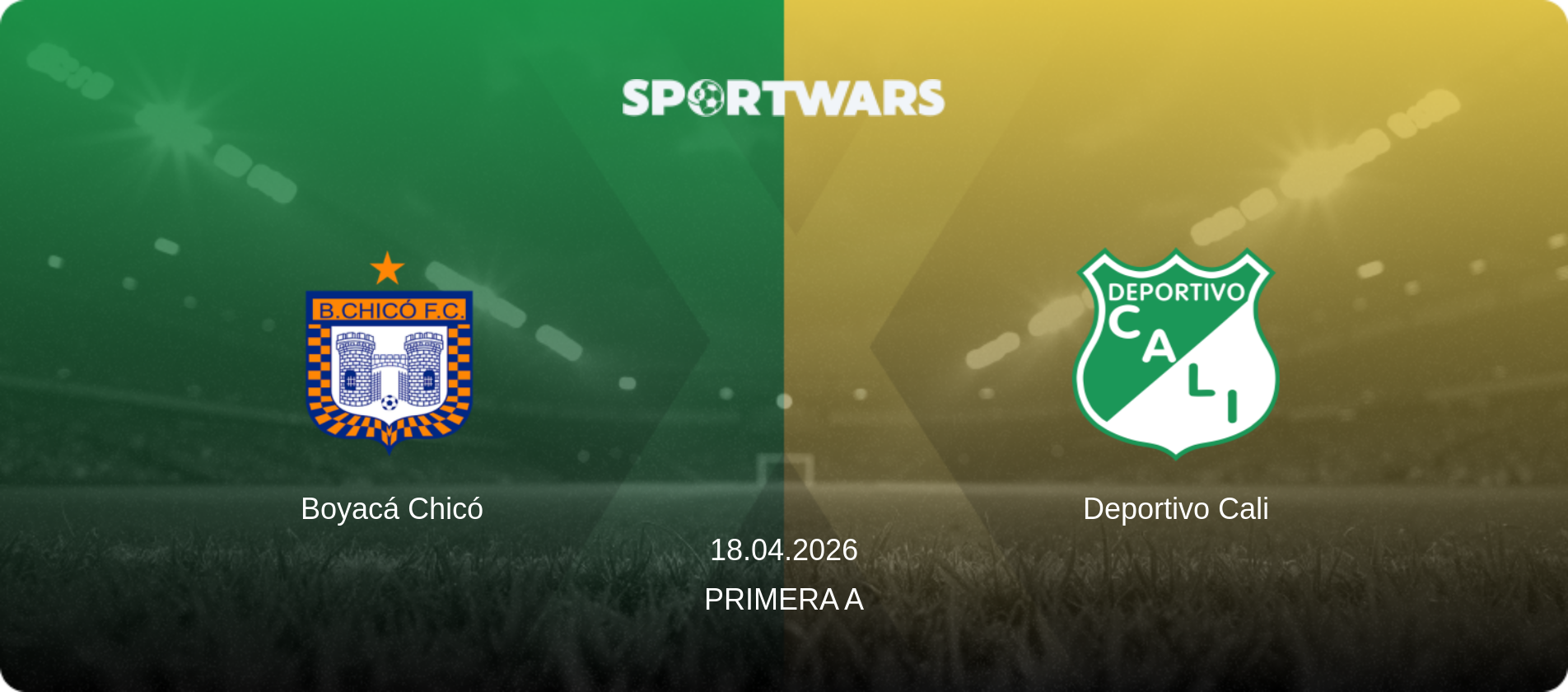 Boyacá Chicó — Deportivo Cali, 18.04.2026 — Primera A (match preview)