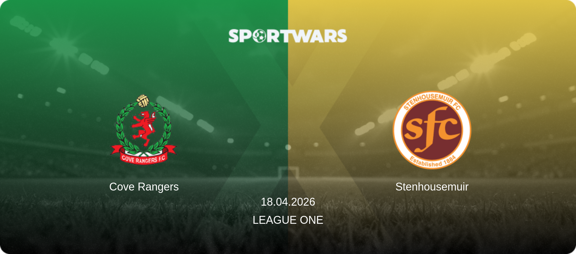 Cove Rangers — Stenhousemuir, 18.04.2026 — League One (match preview)