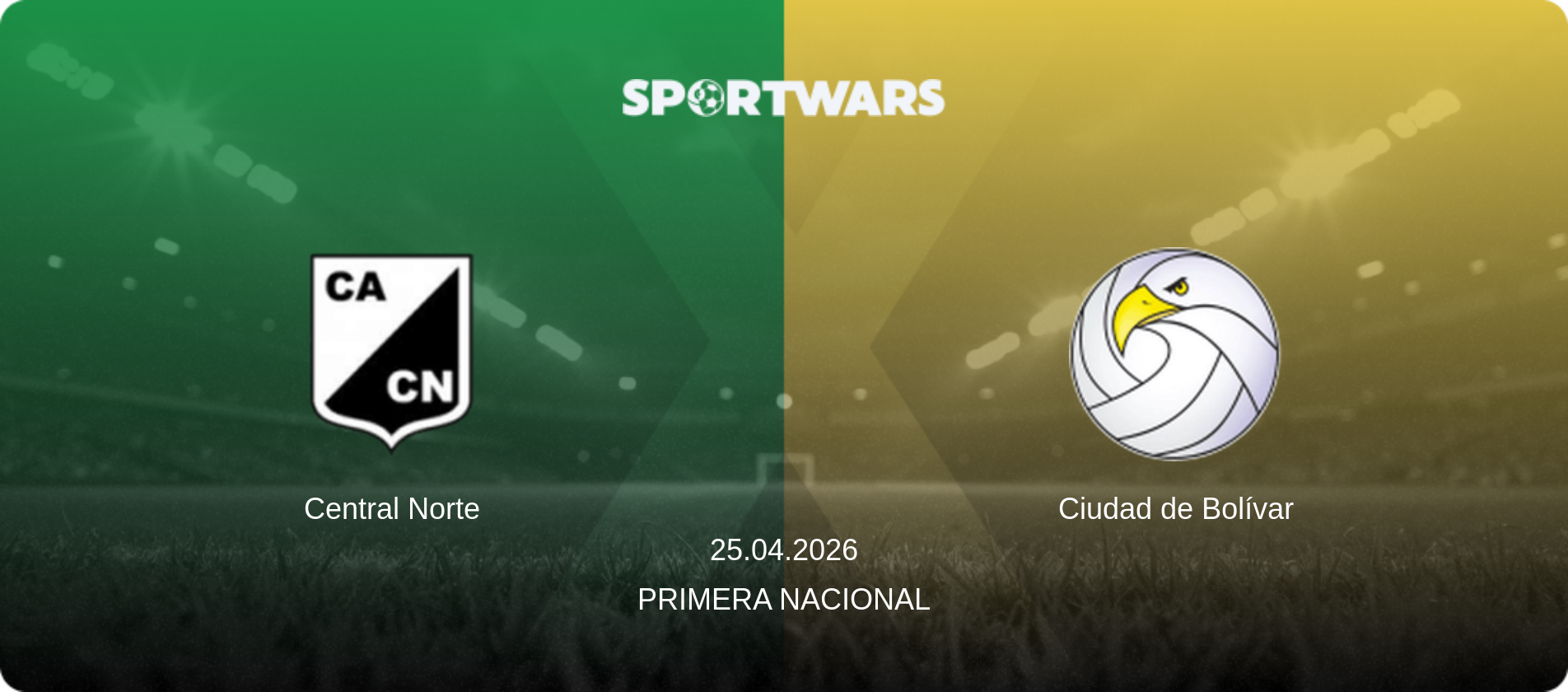 Central Norte — Ciudad de Bolívar, 25.04.2026 — Primera Nacional (match preview)
