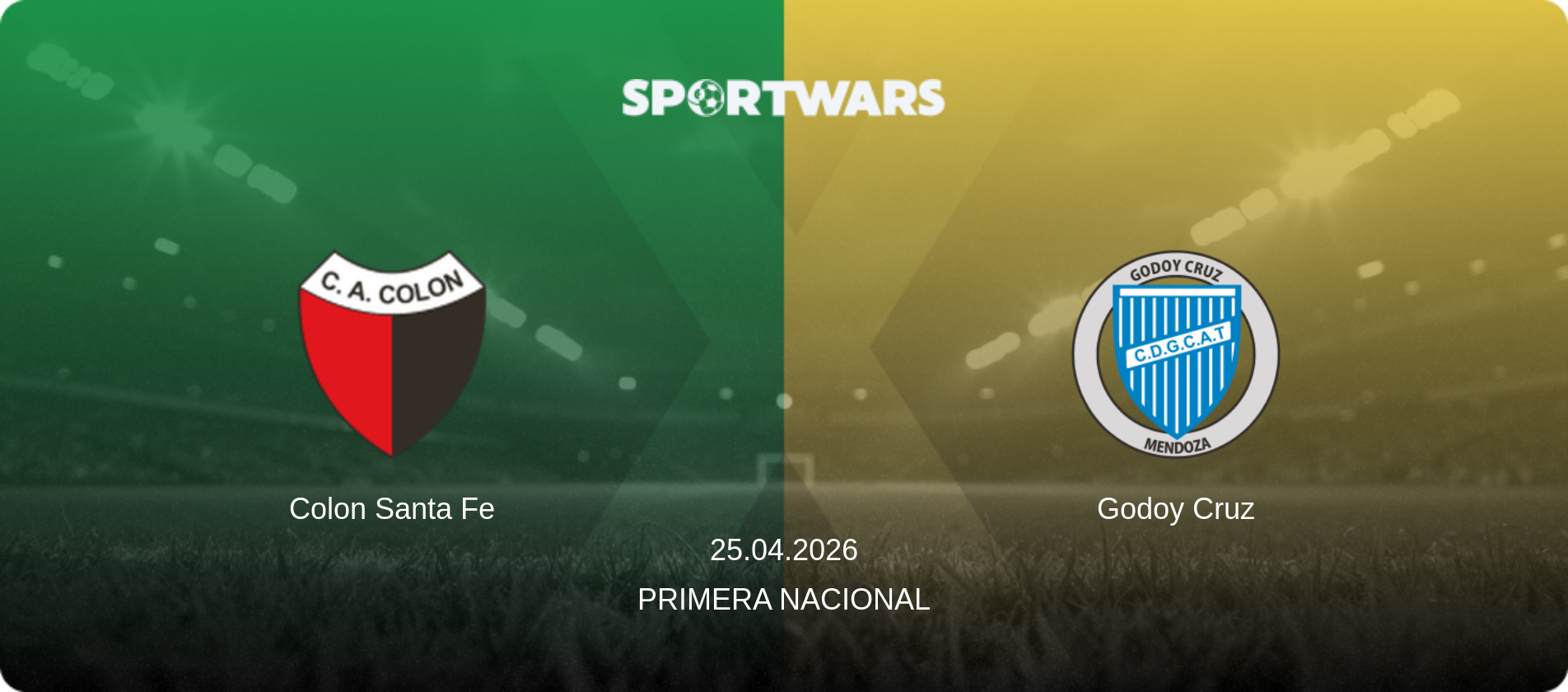 Colon Santa Fe — Godoy Cruz, 25.04.2026 — Primera Nacional (match preview)