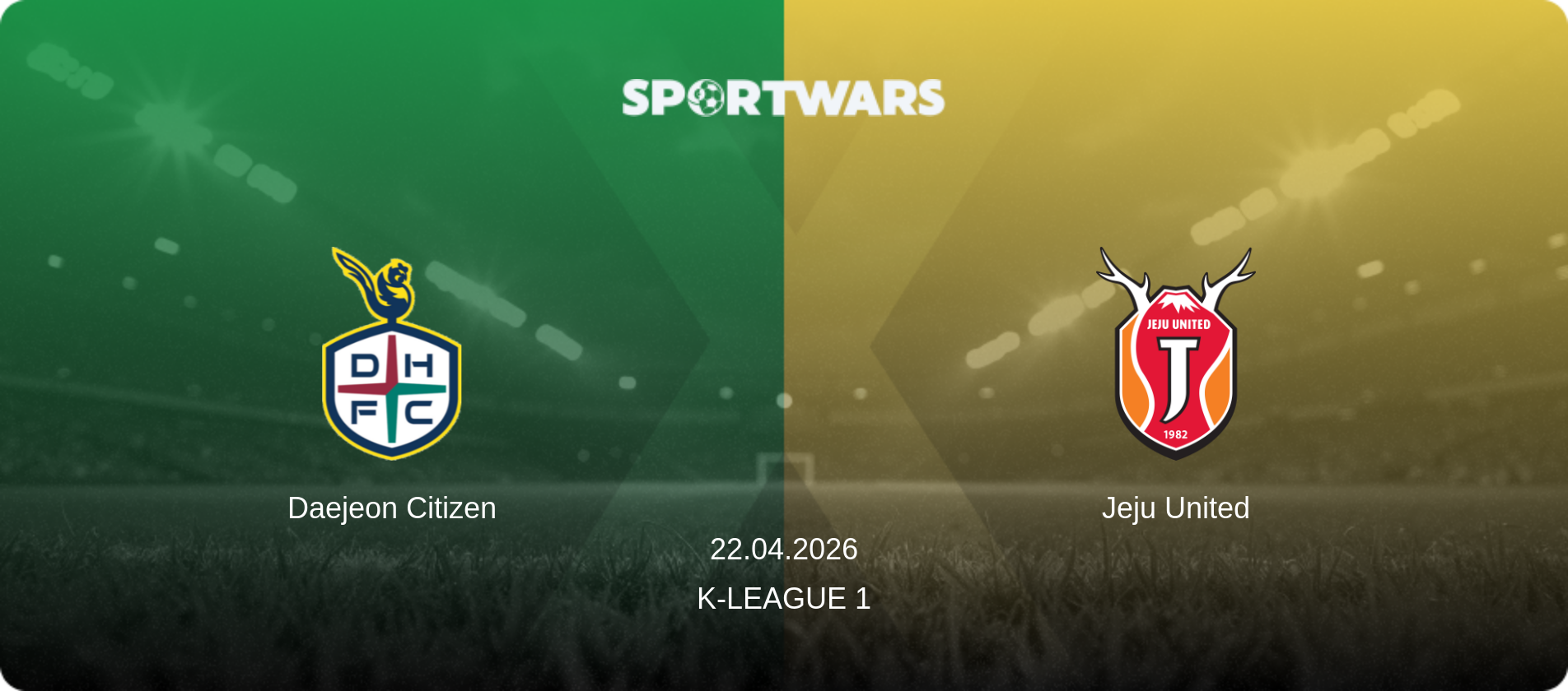 Daejeon Citizen — Jeju United, 22.04.2026 — K-League 1 (match preview)