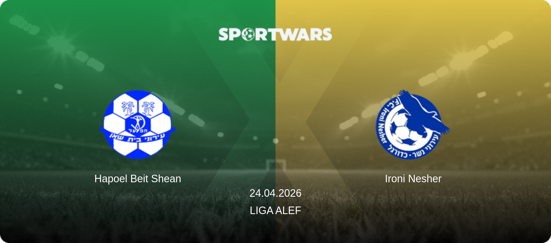 Hapoel Beit Shean — Ironi Nesher, 24.04.2026 — Liga Alef (match preview)