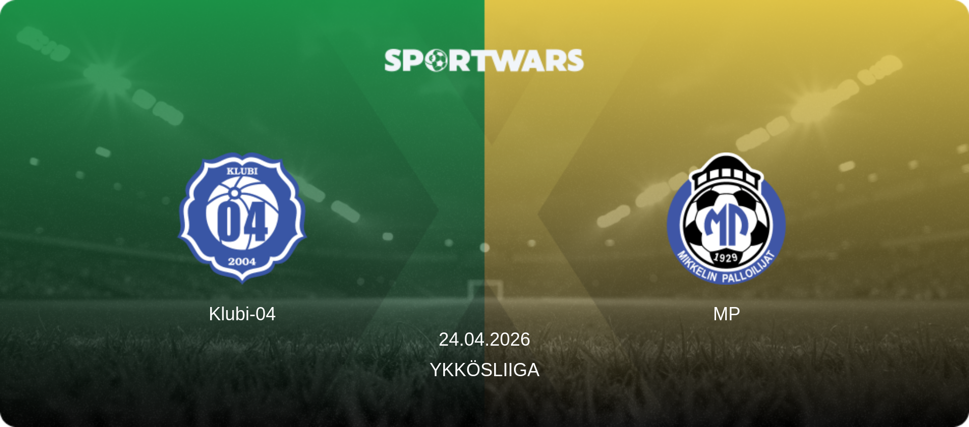 Klubi-04 — MP, 24.04.2026 — Ykkösliiga (match preview)