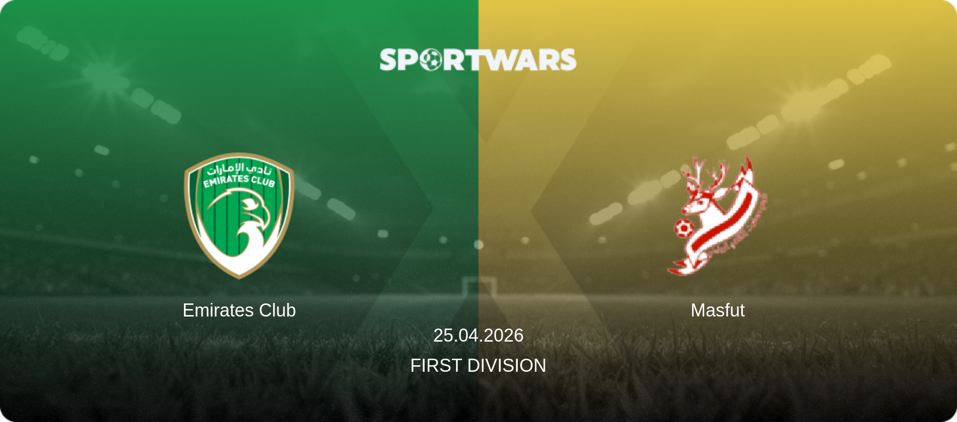 Emirates Club — Masfut, 25.04.2026 — First Division (match preview)