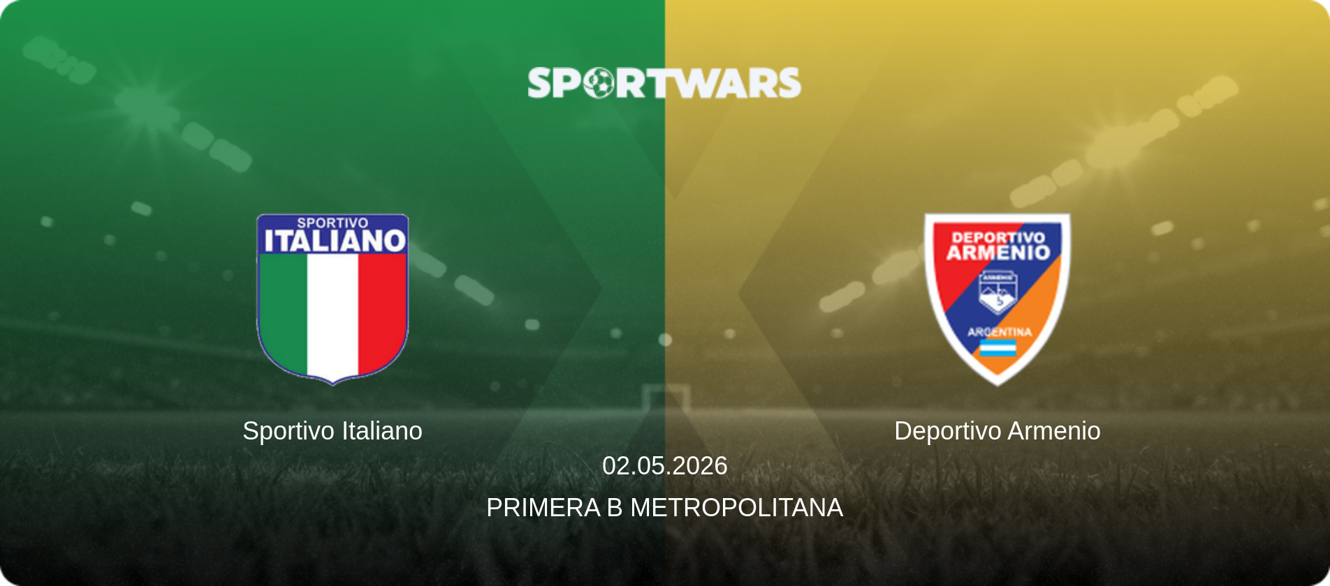 Sportivo Italiano — Deportivo Armenio, 02.05.2026 — Primera B Metropolitana (match preview)