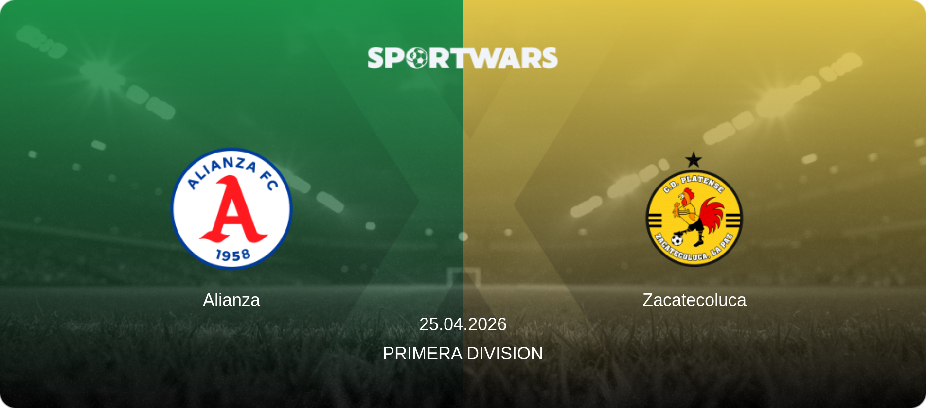Alianza — Zacatecoluca, 25.04.2026 — Primera Division (match preview)