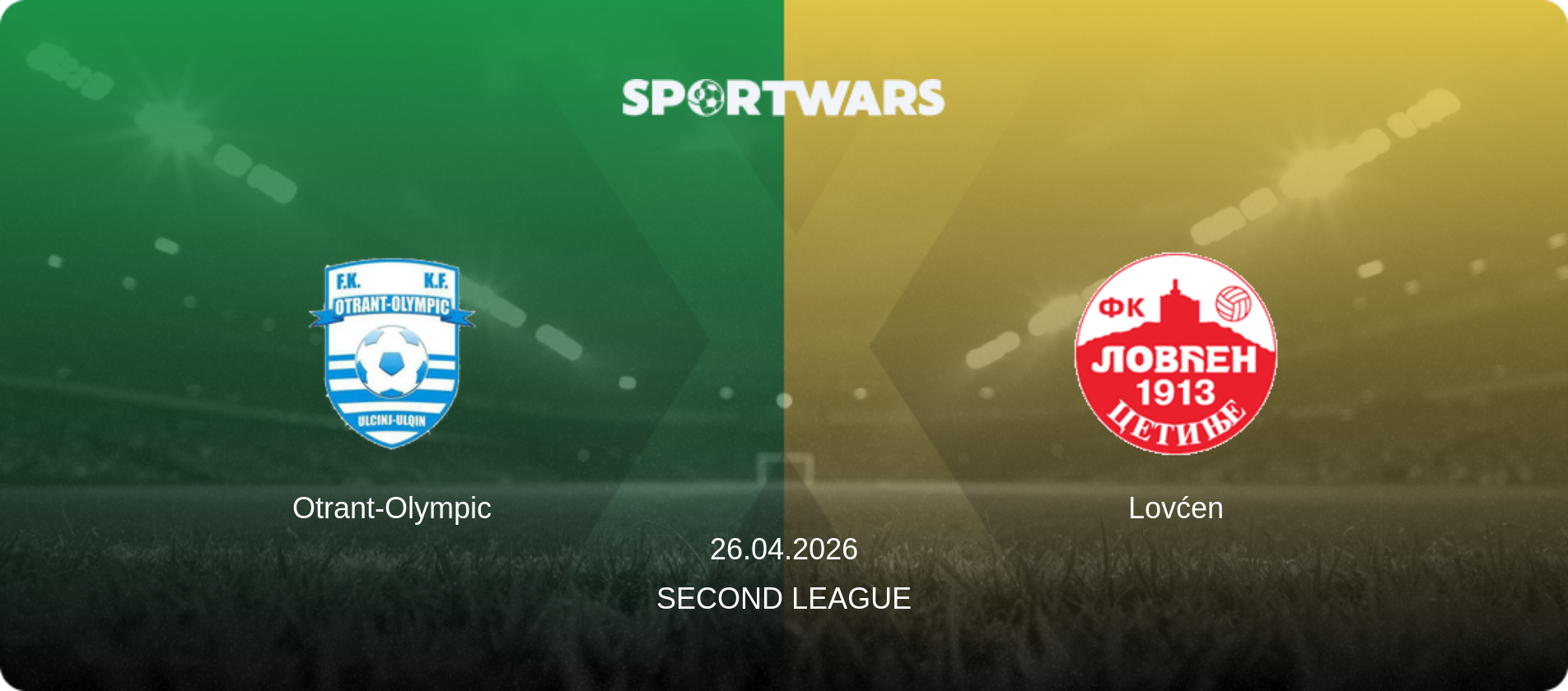 Otrant-Olympic — Lovćen, 26.04.2026 — Second League (match preview)