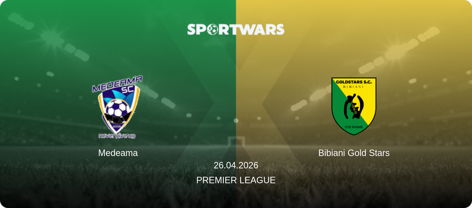 Medeama — Bibiani Gold Stars, 26.04.2026 — Premier League (match preview)