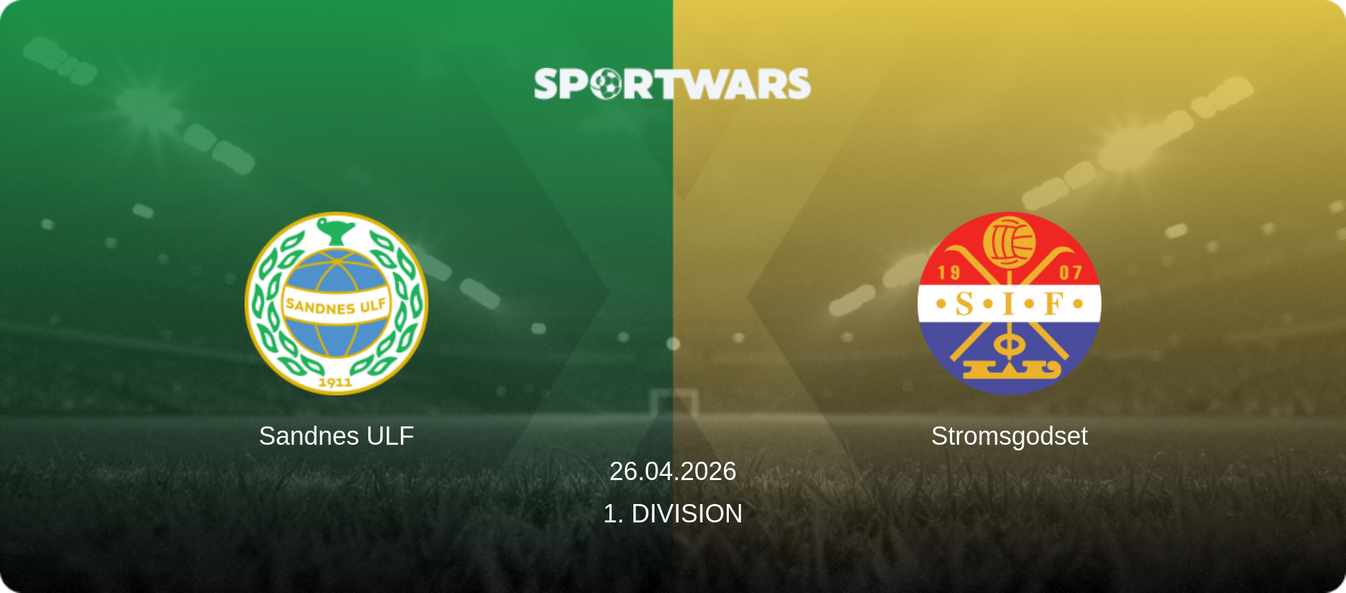Sandnes ULF — Stromsgodset, 26.04.2026 — 1. Division (match preview)