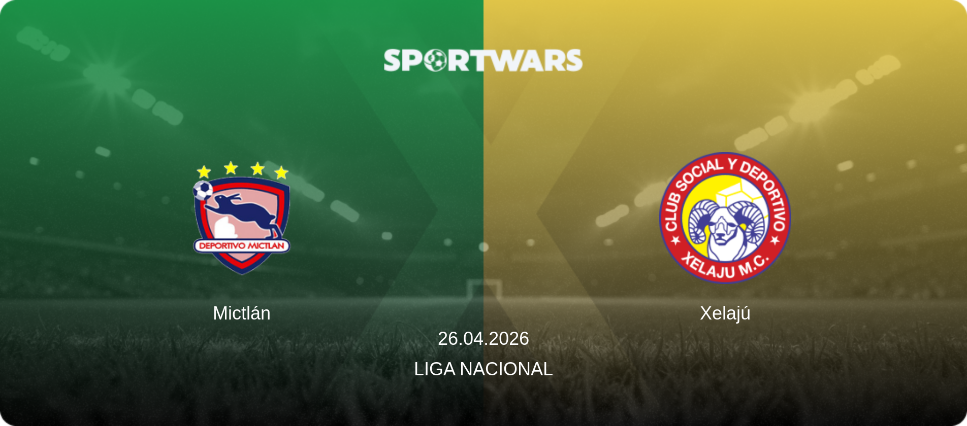Mictlán — Xelajú, 26.04.2026 — Liga Nacional (match preview)